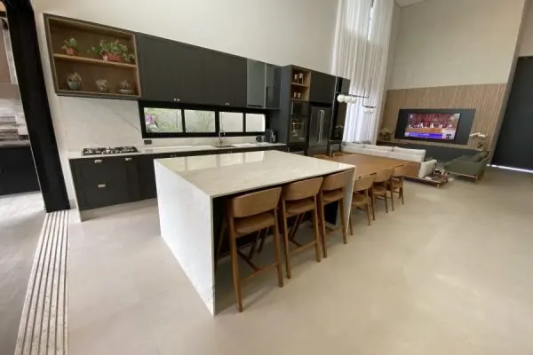 Cozinhas e Áreas Gourmet executados pela Marmoraria Farina