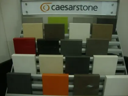 Amostra de quartzo Caesarstone — Cores diversas