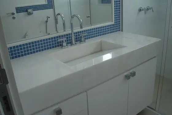 Foto 39 de 62: banheiro executado pela Marmoraria Farina