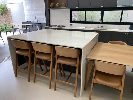 Foto 62 de 63: cozinha ou área gourmet executado pela Marmoraria Farina
